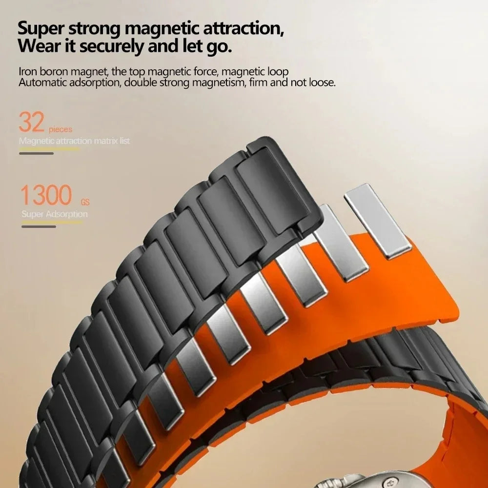 iWatch Series Magnetic Loop Silicone Bracelet